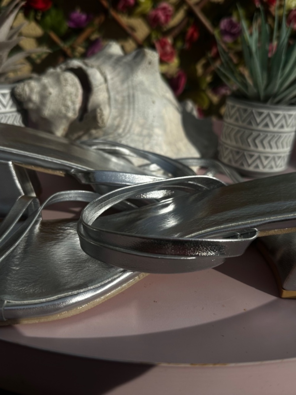Silver Sandals - Picture 2 of 2